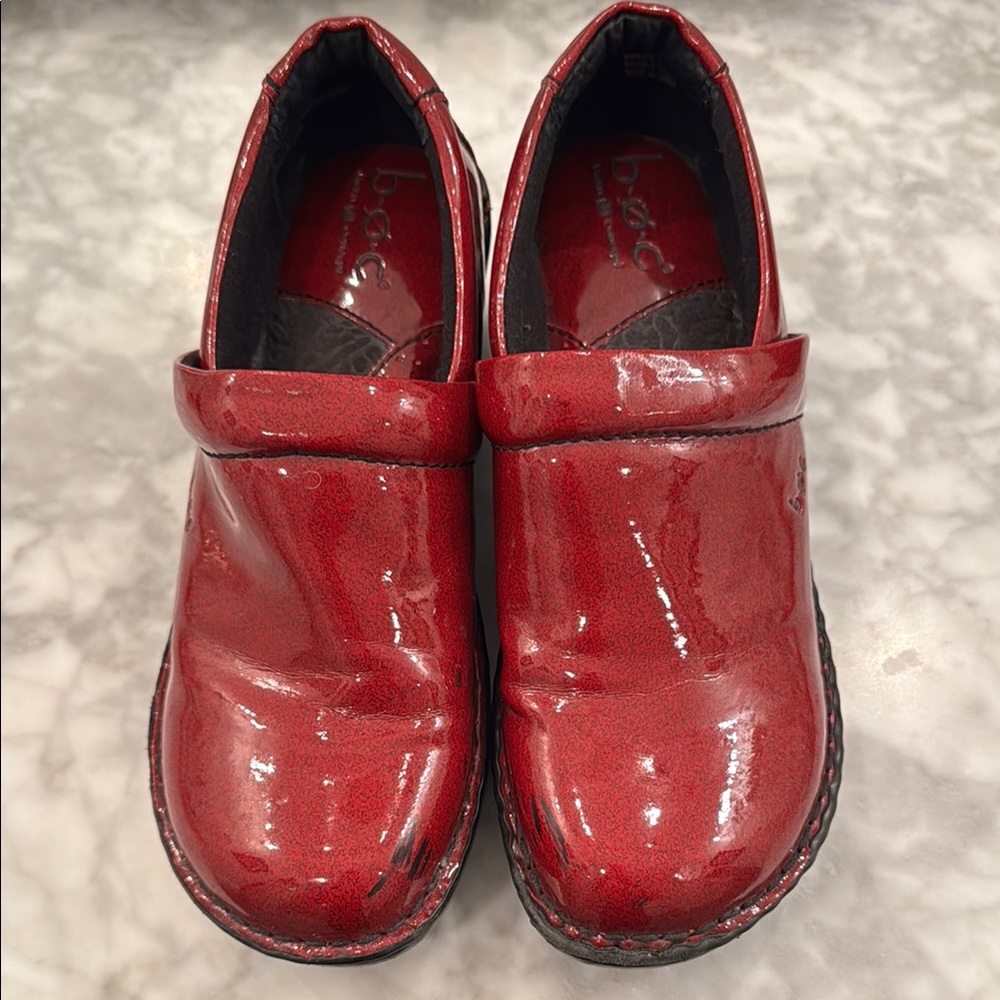 b.o.c. Shiny Red Slip-On Shoes